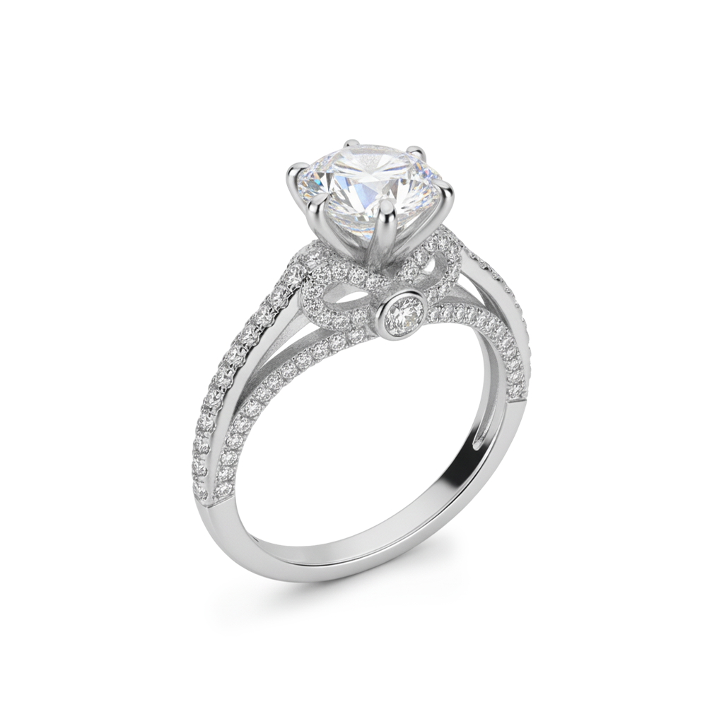 Sparkling Bow Ring
