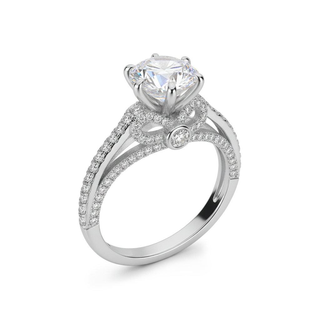Sparkling Bow Ring